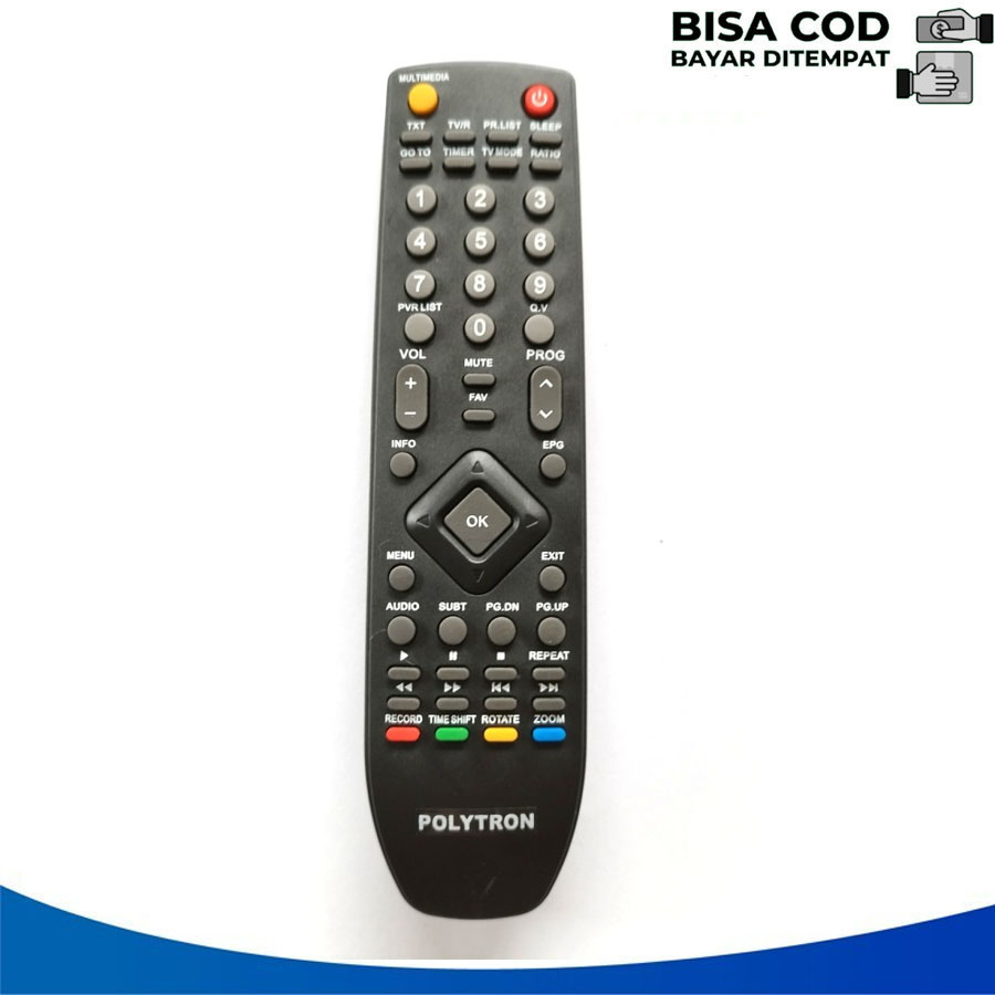 Remot STB POLYTRON DVB T2 PDV 500T2 SET TOP BOX POLYTRON