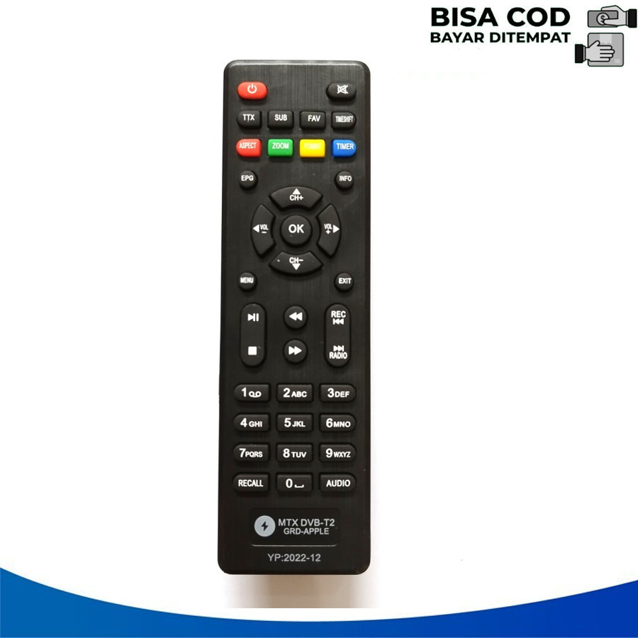 Remot STB RECEIVER PARABOLA MATRIX APPLE - APEL HD DVB-T2 UHF