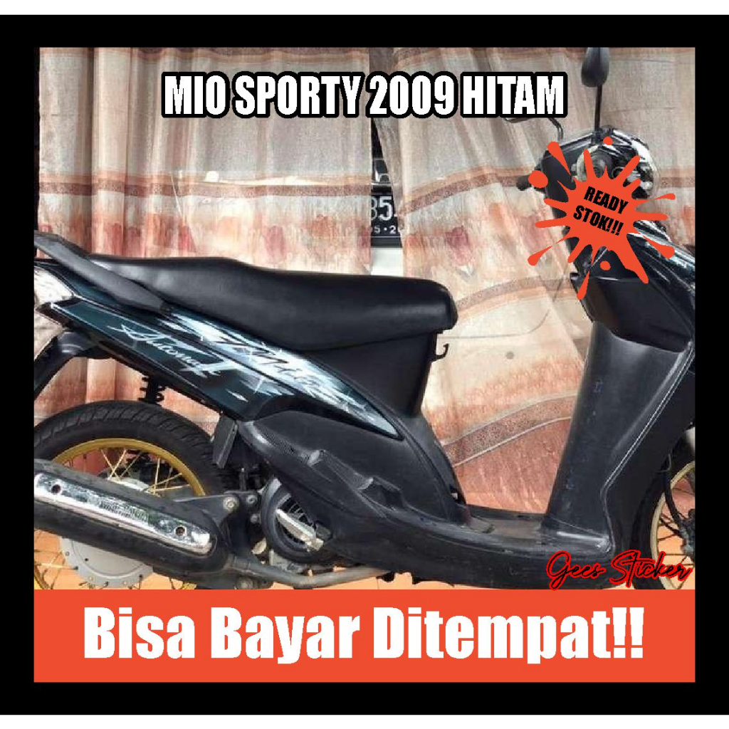 striping mio sporty 2009 hitam