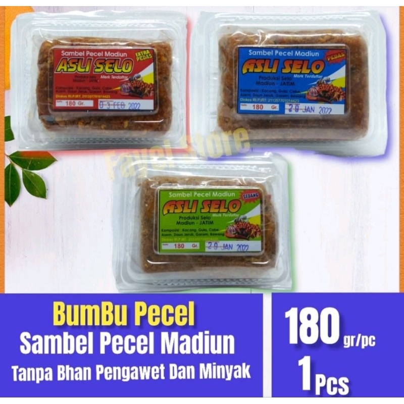 

Sambel Pecel Khas Madiun asli Cap Selo