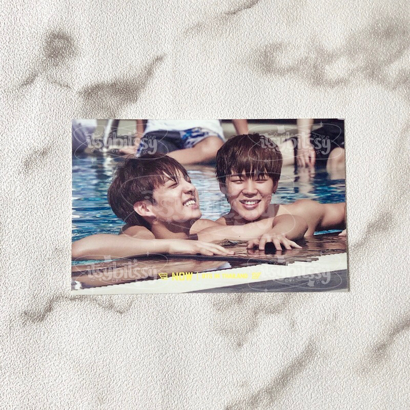 BTS Now 1 in Thailand - Jimin Jungkook Official Photocard Jikook PC