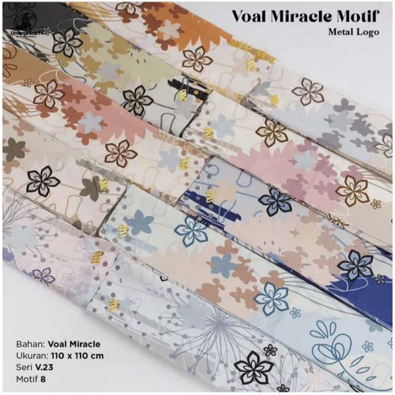 Umama Motif Voal Miracle Jilbab Segi Empat Motif Voal Umama Premium
