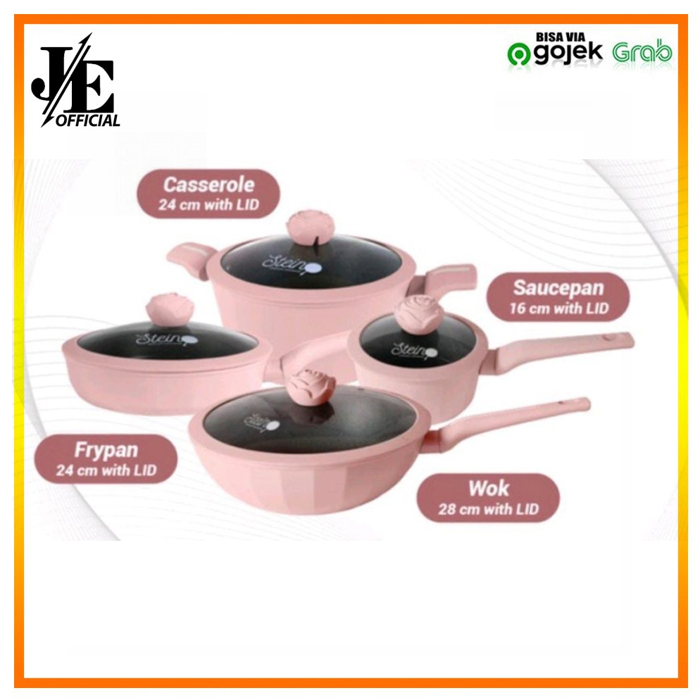Stein Cookware GLAMOUR ROSE Series 4 in 1 complete set