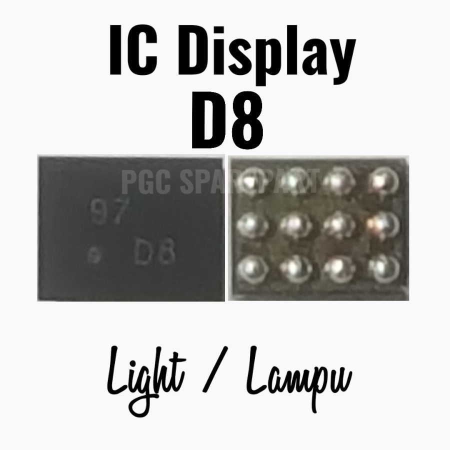 IC Display Light Lampu D8