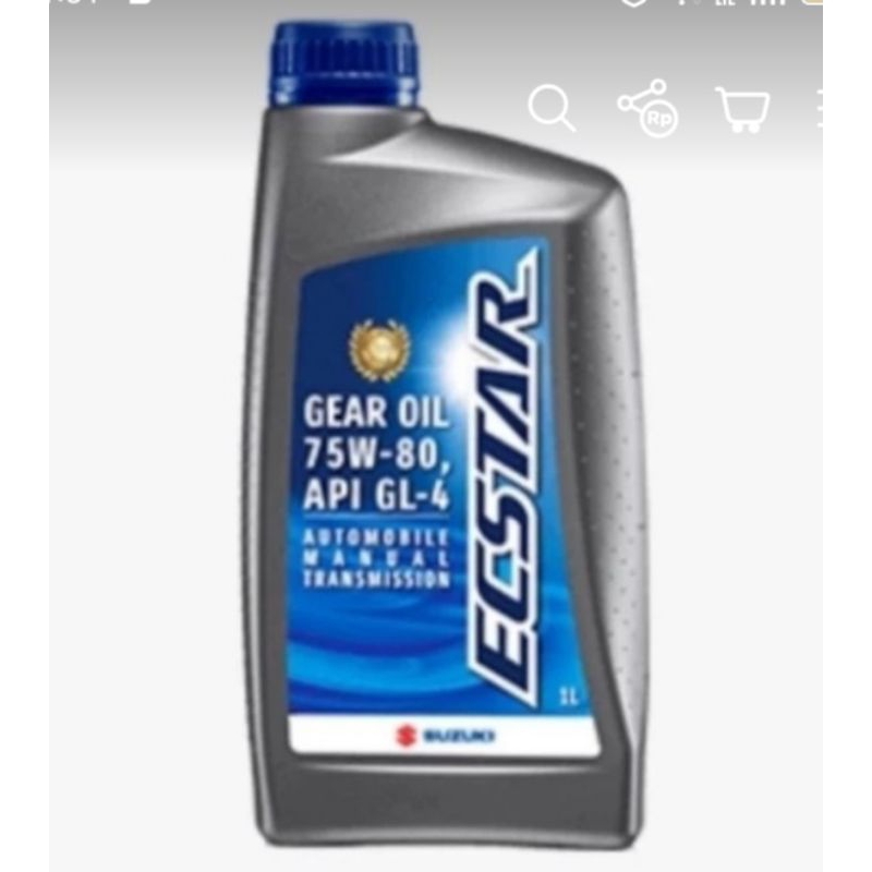 OLI TRANSMISI MANUAL SUZUKI ECSTAR 75W-80 ERTIGA IGNIS WAGON R SCROSS NEW BALENO ORI SGP