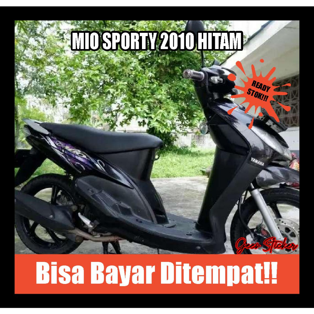 striping mio sporty 2010 hitam