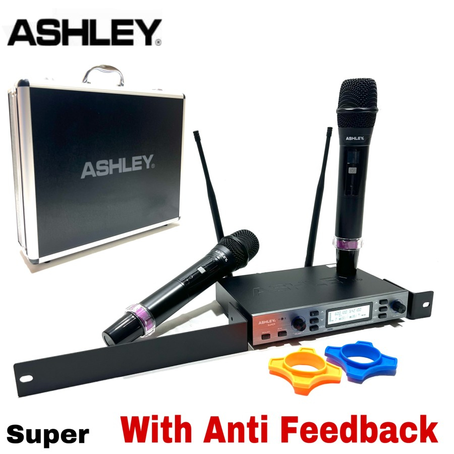 Mic Wireless Ashley Super Original With Anti Feedback