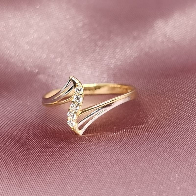 Cincin Wanita silih asih Emas 8K (23232)