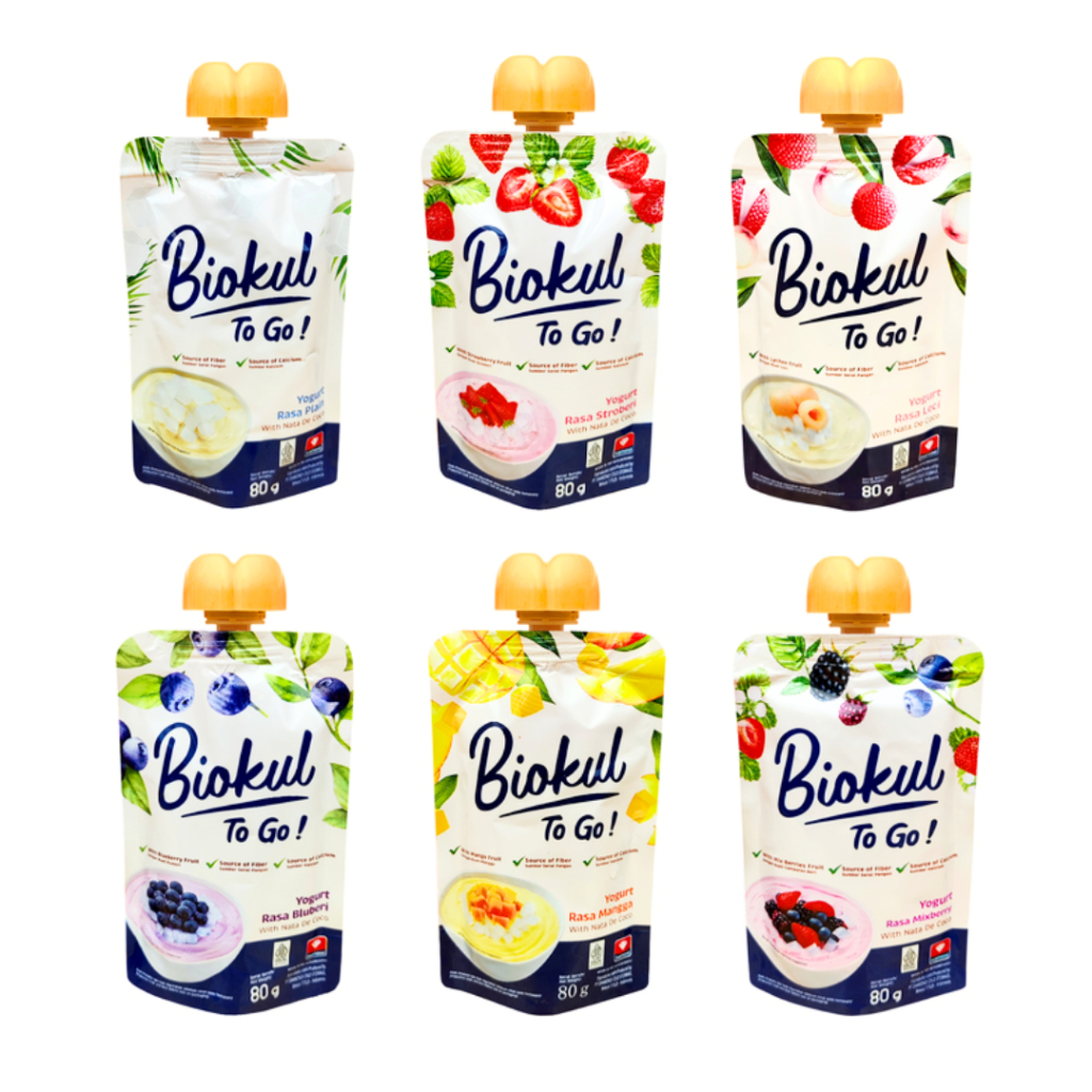 

YOGURT BIOKUL 80 G TO GO YOGURT MINUMAN MANIS BIOKUL MANGO MIXBERRY