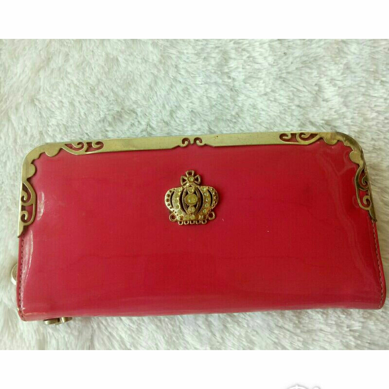 Preloved Dompet kulit Glossy Second Branded