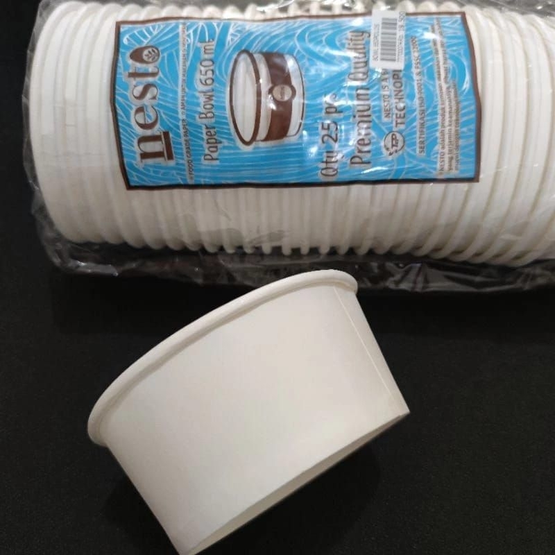 Rice bowl paper bowl mangkok kertas 650ml