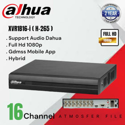 DVR DAHUA 16CH FULL HD XVR-1B16 H-265 ORIGINAL RESMI TERBARU