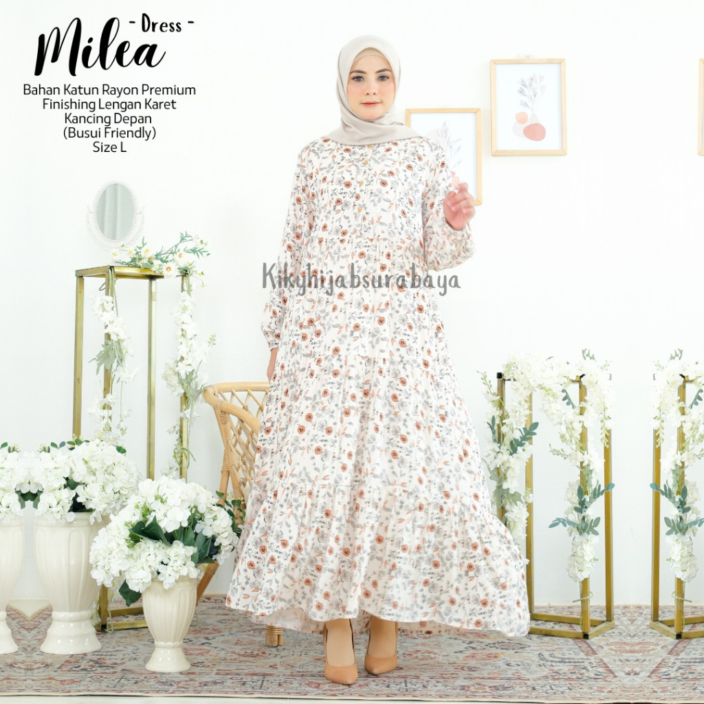 Gamis Dewasa Rayon Homey Dress Milea