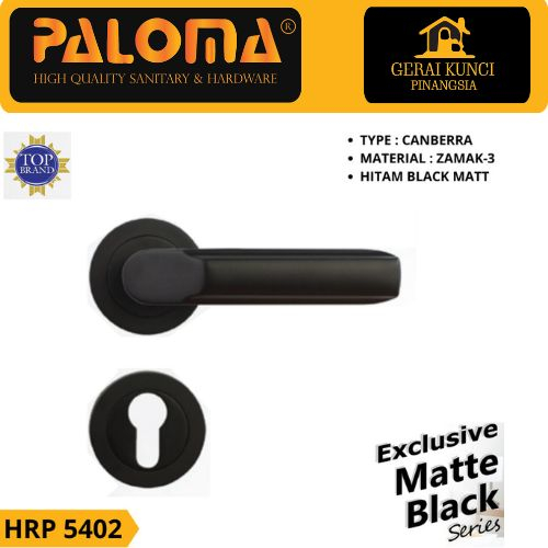Handle pintu Paloma HRP 5402 Matte Black