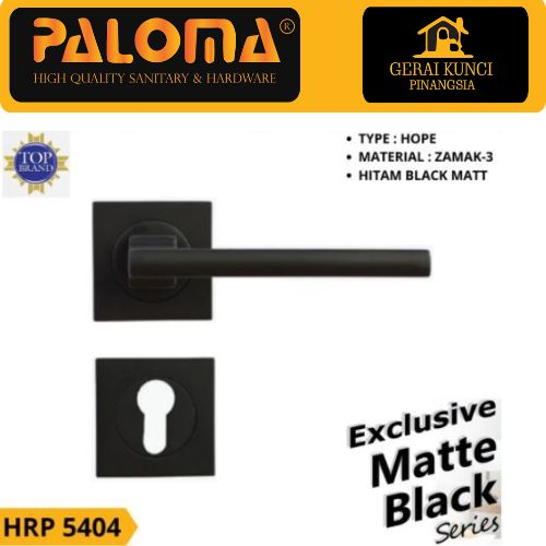 Handle pintu Paloma HRP 5404 Matte Black