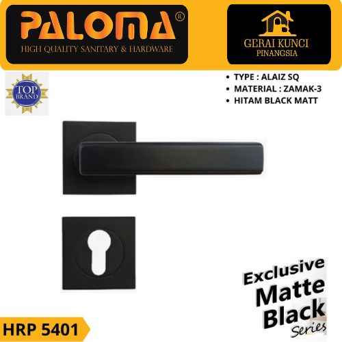 Handle pintu Paloma HRP 5401 Matte Black
