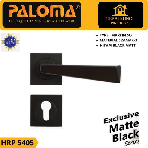 Handle pintu Paloma HRP 5405 Matte Black