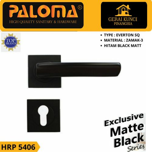 Handle pintu Paloma HRP 5406 Matte Black
