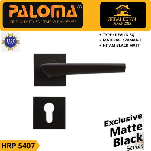 Handle pintu Paloma HRP 5407 Matte Black