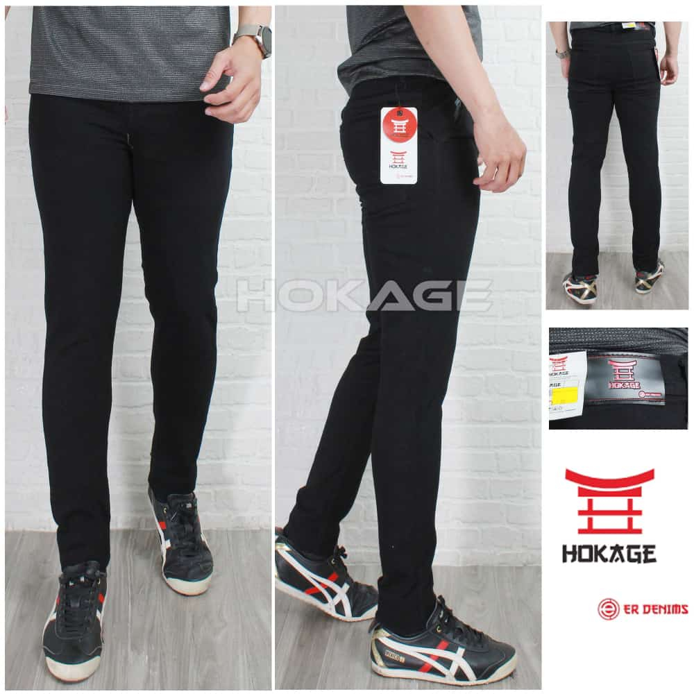 Celana Jeans Pensil Pria bahan stretch Melar terbaru dari HoKaGe