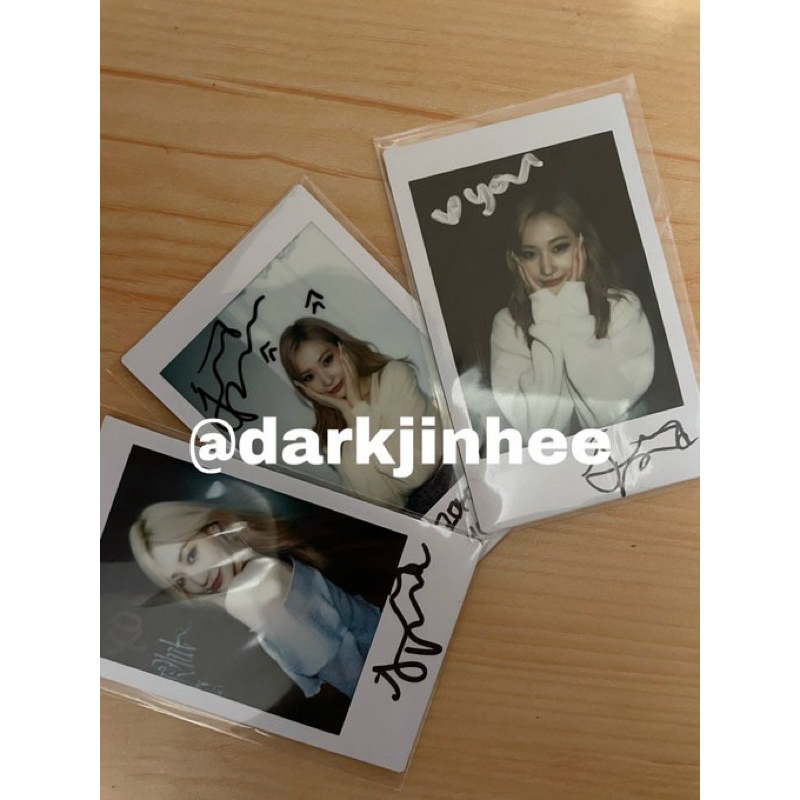Photocard Polaroid Jinny Secret Number Signed