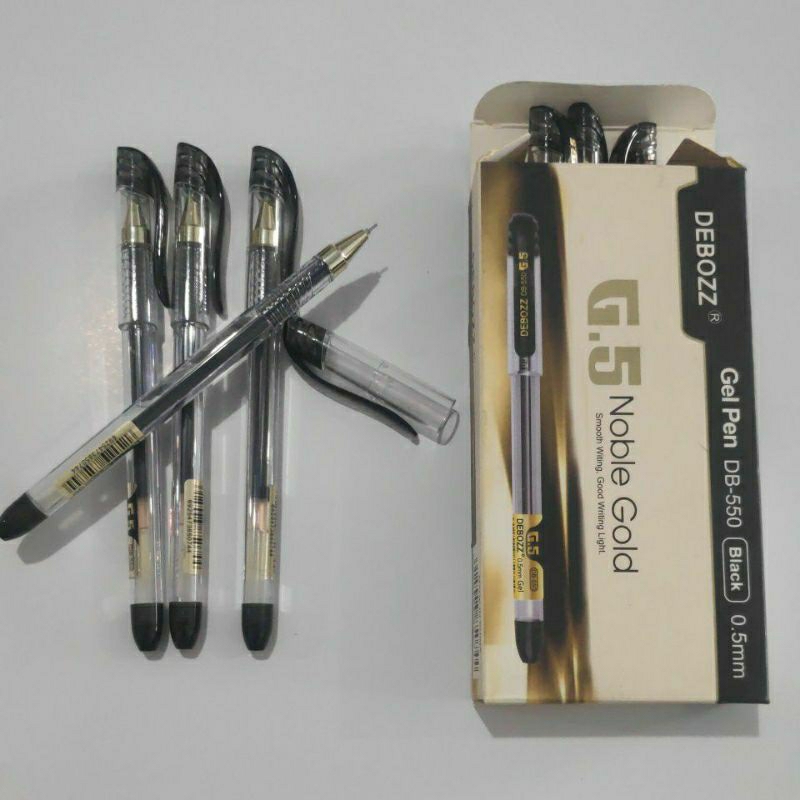 

Pena Debozz Noble Gold 0.5mm Hitam