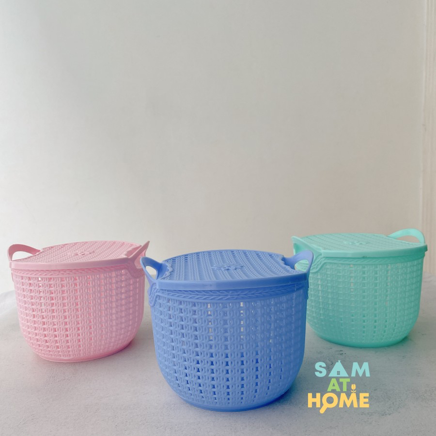 Keranjang Bakul Tutup Pastel Storage/Hampers - Hampers New Cornelius 557