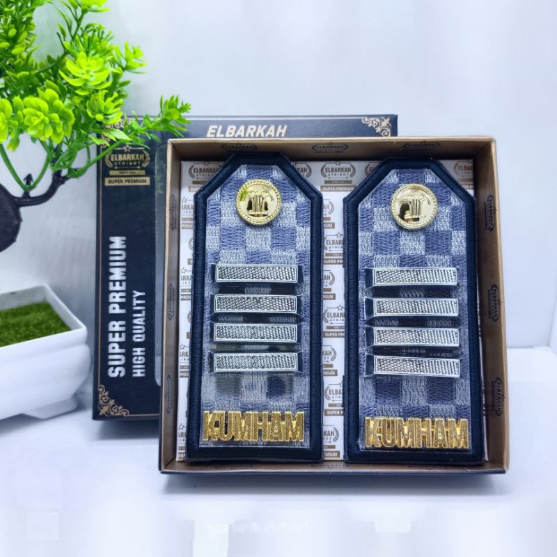 PANGKAT PDU KUMHAM 2D TERBARU WARNA ABU AKRILIK BENING POLSUSPAS IMIGRASI KEMENKUMHAM CPNS