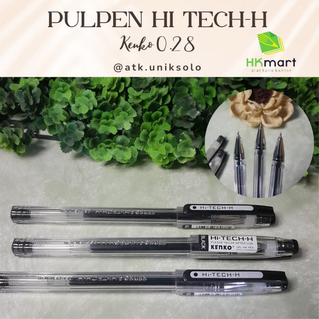 

PULPEN GEL MURAH HITECH KENKO HITAM