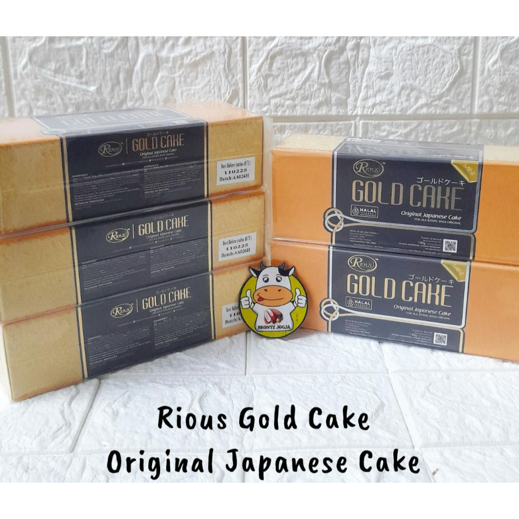 

RIOUS GOLD CAKE ORIGINAL 200GR 9 SLICE - FROZEN FOOD - BRONTZ JOGJA