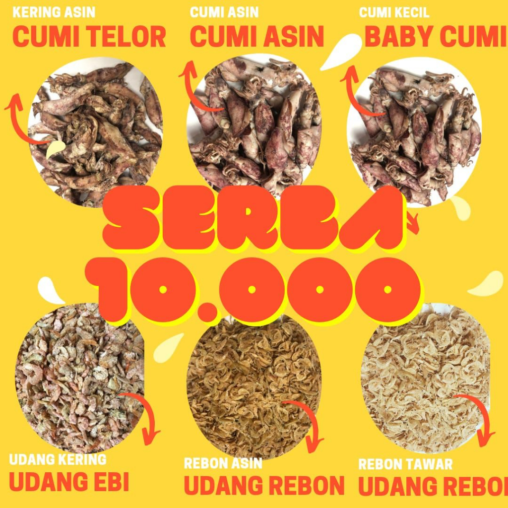 

Ikan Asin Murah Cumi Telor Baby Cumi Jambal Roti Aneka Ikan Asin Murah Terasi Rebon Teri Nasi SERBA 10RB