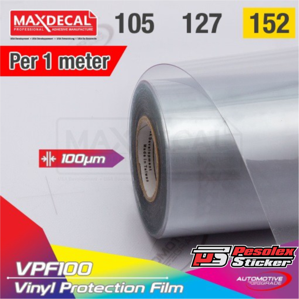 MAX DECAL CLEAR HD Laminasi Dingin VPF 100 HIGH GLOSS 152 cm x 100cm