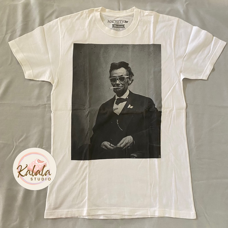 Kaos Pria / Tshirt MACBETH Original Abraham Lincoln