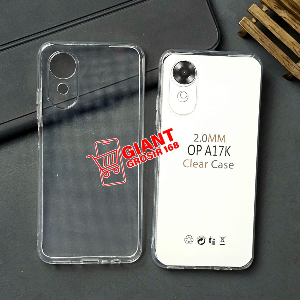 OPPO A17 OPPO A17K CASE CLEAR HD CASE BENING TRANSPARAN OPPO A17K REAL OPPO A17