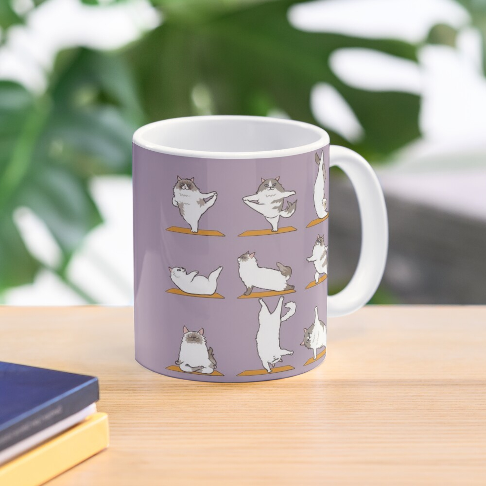 Ragdoll Cat Yoga Coffee Mug
