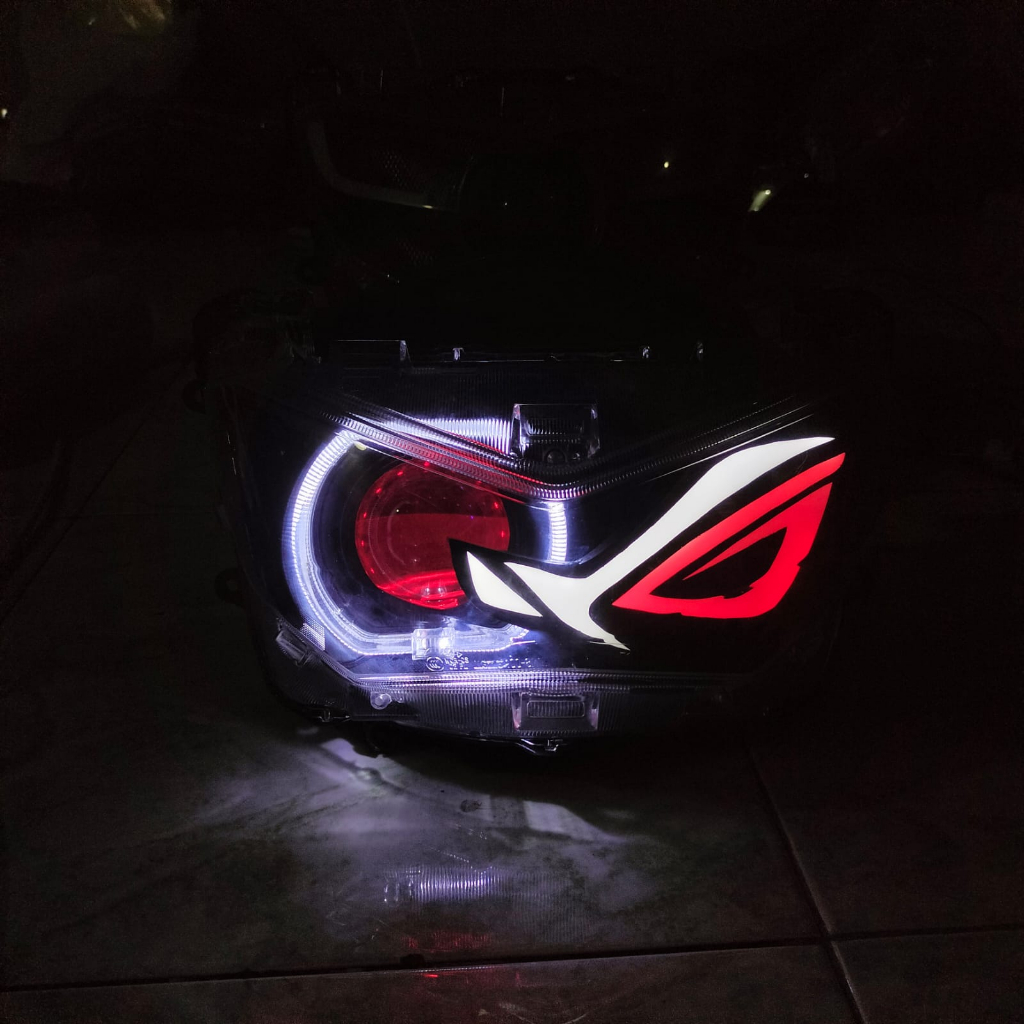 HEADLAMP / LAMPU DEPAN CUSTOM PROJIE BILED AES TURBO dan TURBO TIR YAMAHA ALL NEW NMAX 2020 2021 202