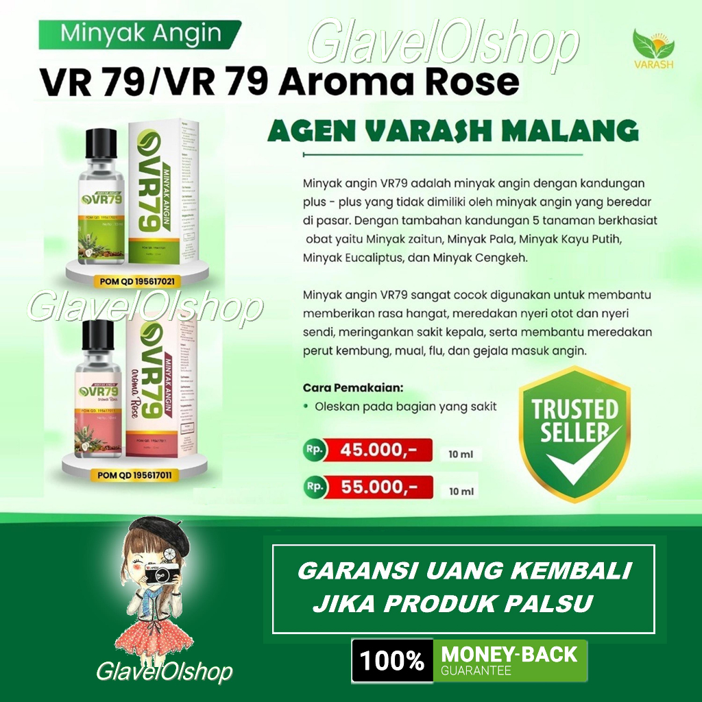 MINYAK ANGIN VR79/VR ROSE