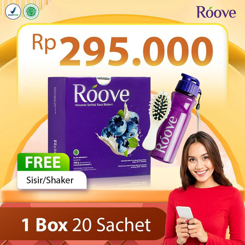 ROOVE Collagen Beauty Drink Minuman Kolagen 20 SACHET BPOM MUI