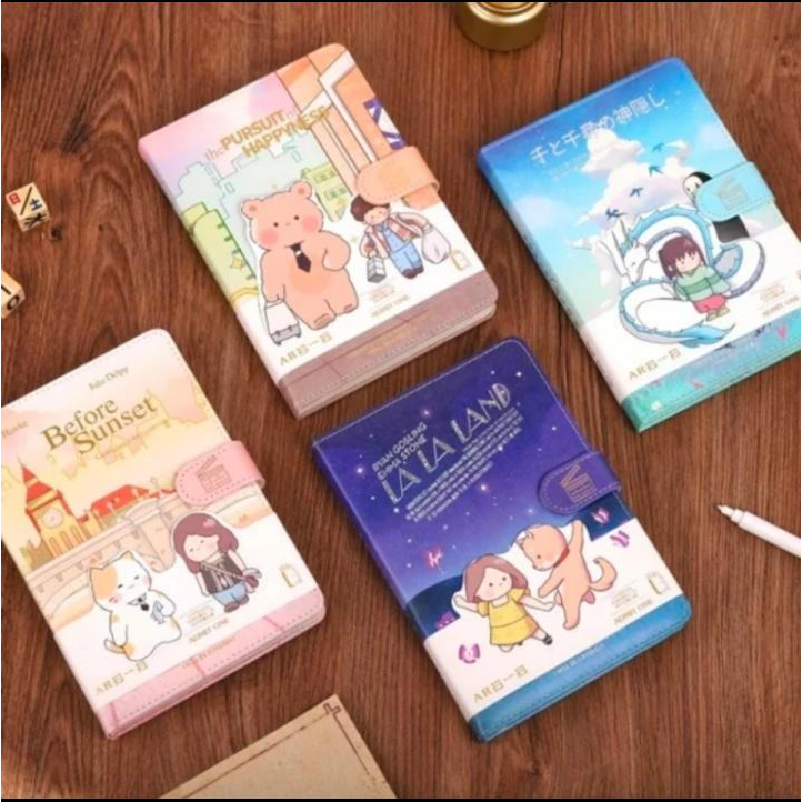 

Notebook Bulu Planner Klip Buku Tulis Catatan Harian Soft Cover Tebal