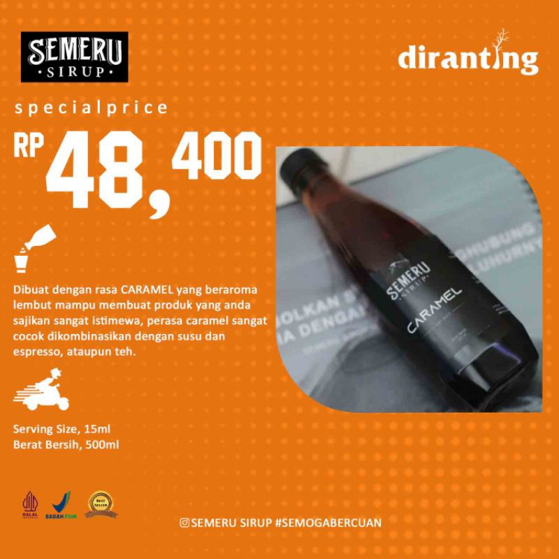 

Semeru Sirup Caramel 500ml