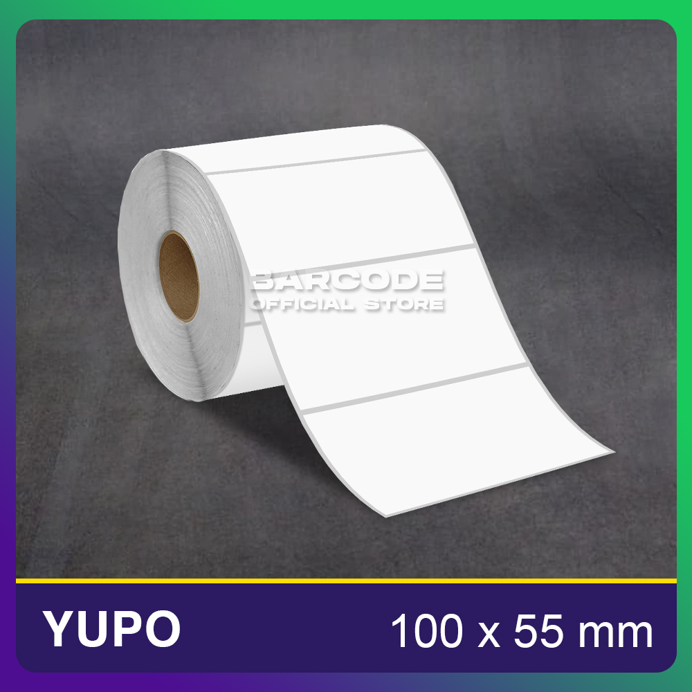 

Kertas Label Yupo 100x55 / 100 x 55mm Sticker Barcode 1 Line 1000 Pcs