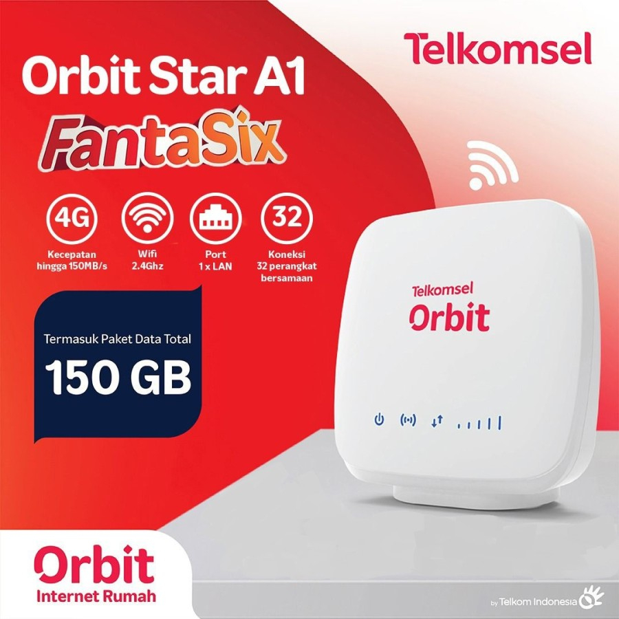 Telkomsel Orbit Star A1 Modem Wifi High Speed - Original