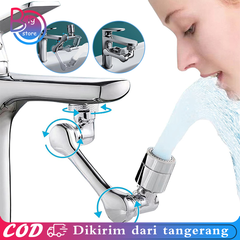 Kepala Kran Air Universal Keran Extender 1080 Derajat Faucet Extender Untuk Kamar Mandi