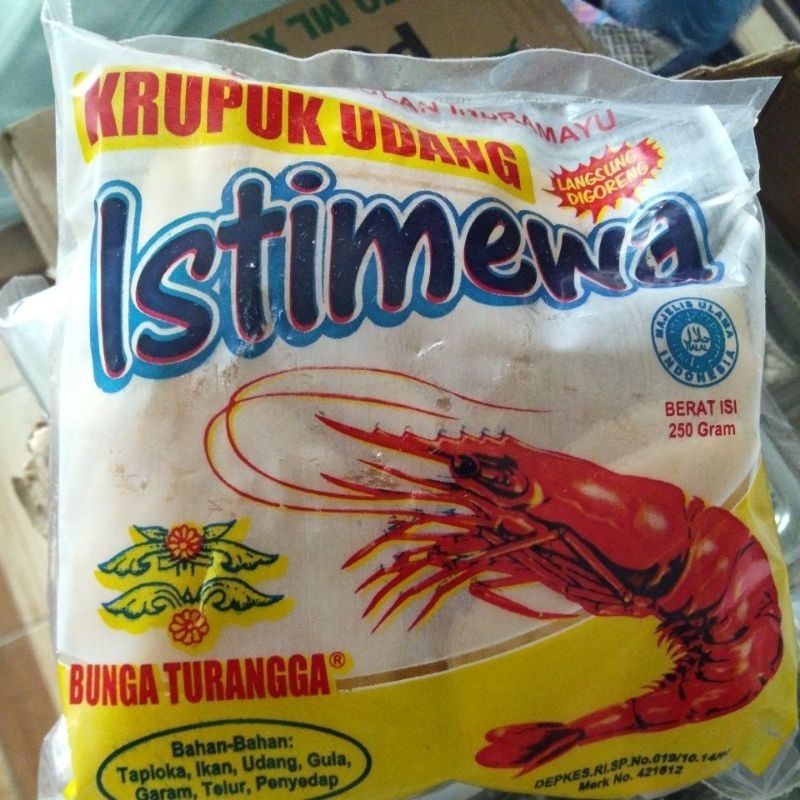 

Krupuk udang Indramayu istimewa bunga turangga