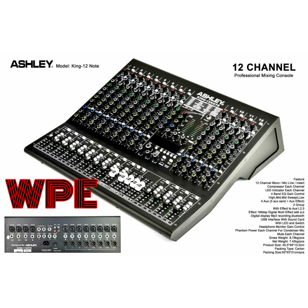 mixer audio ashley king12note king 12 note king 12note original