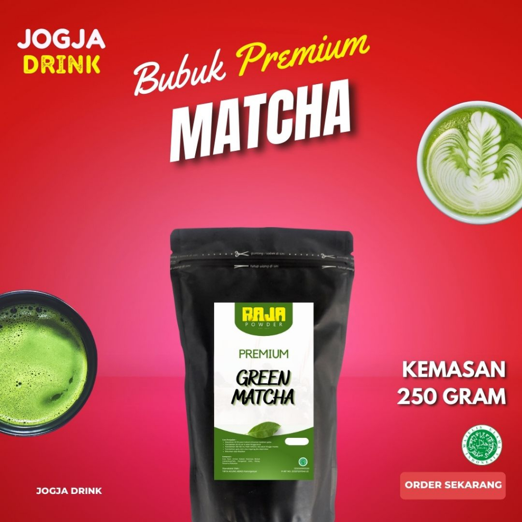 

Bubuk Minuman Rasa Teh Hijau Matcha Powder Matcha Kemasan 250 gram PREMIUM Terbaik