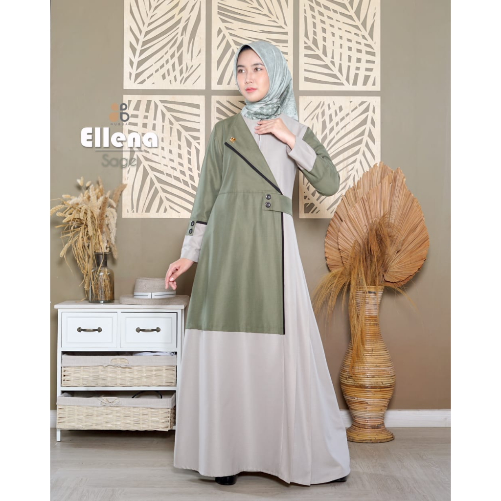 Nubua Gamis Ellena Dress Cantik Anggun