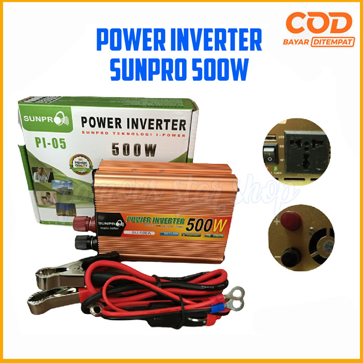 Power Inverter Sunpro PI-500 Watt - Inverter Sunpro PI500 Watt TERBARU