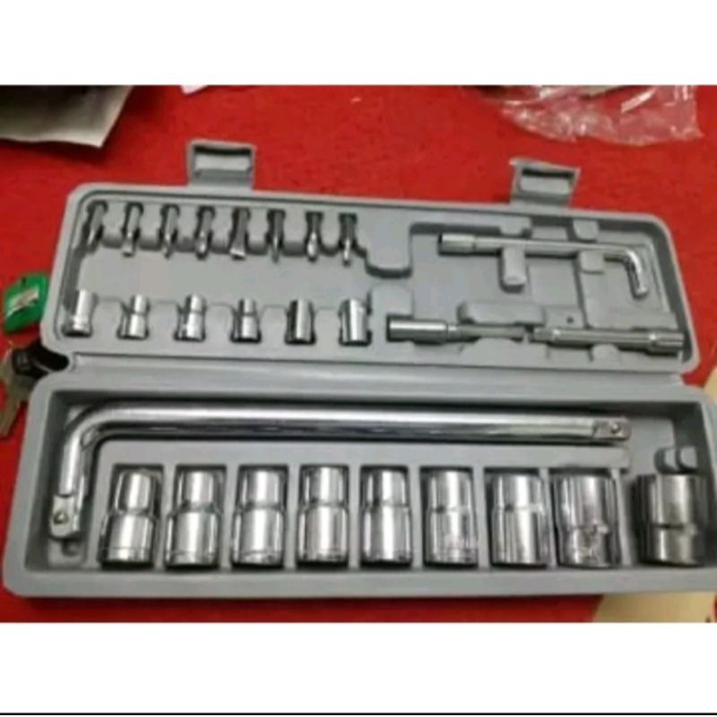 Kunci Sok 27 Pcs - Kunci Mobil, Motor, Perkakas Tukang Dan Bengkel