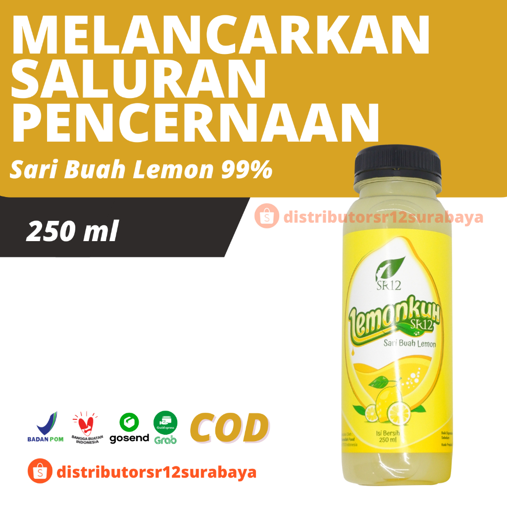 

SR12 Lemonkuh 250ml Sari Buah Lemon Asli Herbal Jaga Daya Tahan Tubuh Diet Alami BPOM